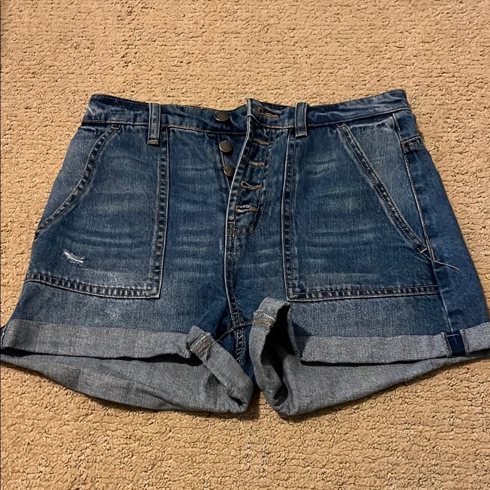 Blue Denim Jean Shorts